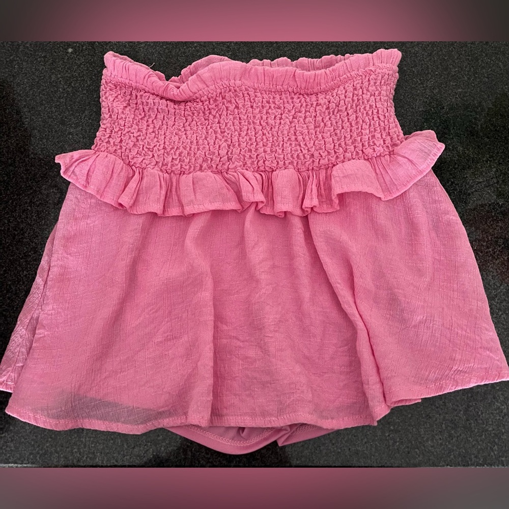 Bubblegum Pink Ruffled women’s Skirt Size small